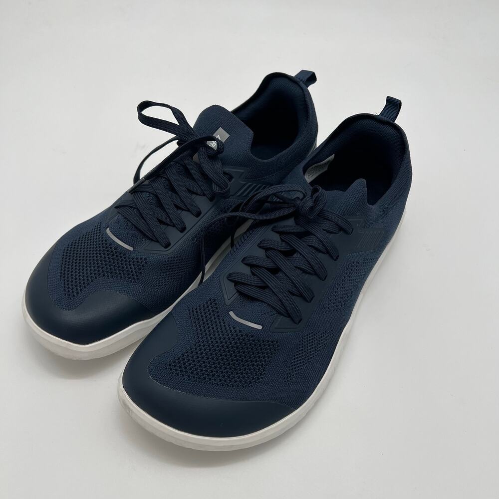 AIRHAS Mens Knit Mesh Sneakers Size 12 Navy Lace Up Walking Shoes